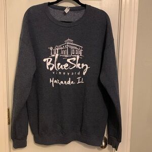 Jerzees BLUE SKY VINEYARD Sweatshirt Size L